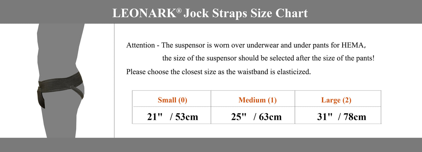 LEONARK Hema Sports Overlays Jock Straps Male Crotch Cup Protector Athletic Supporters For Men with Cup